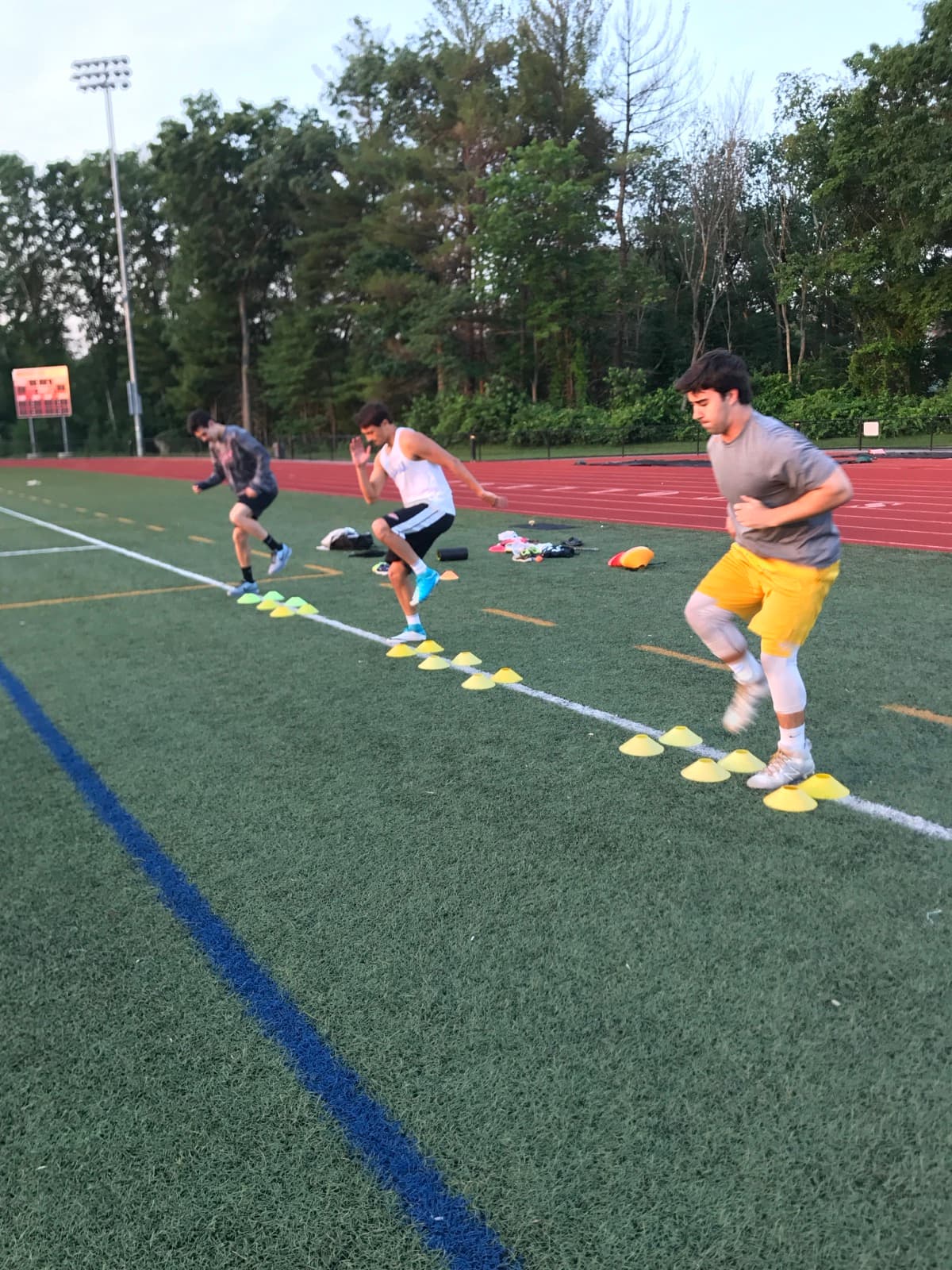 Cone drill training